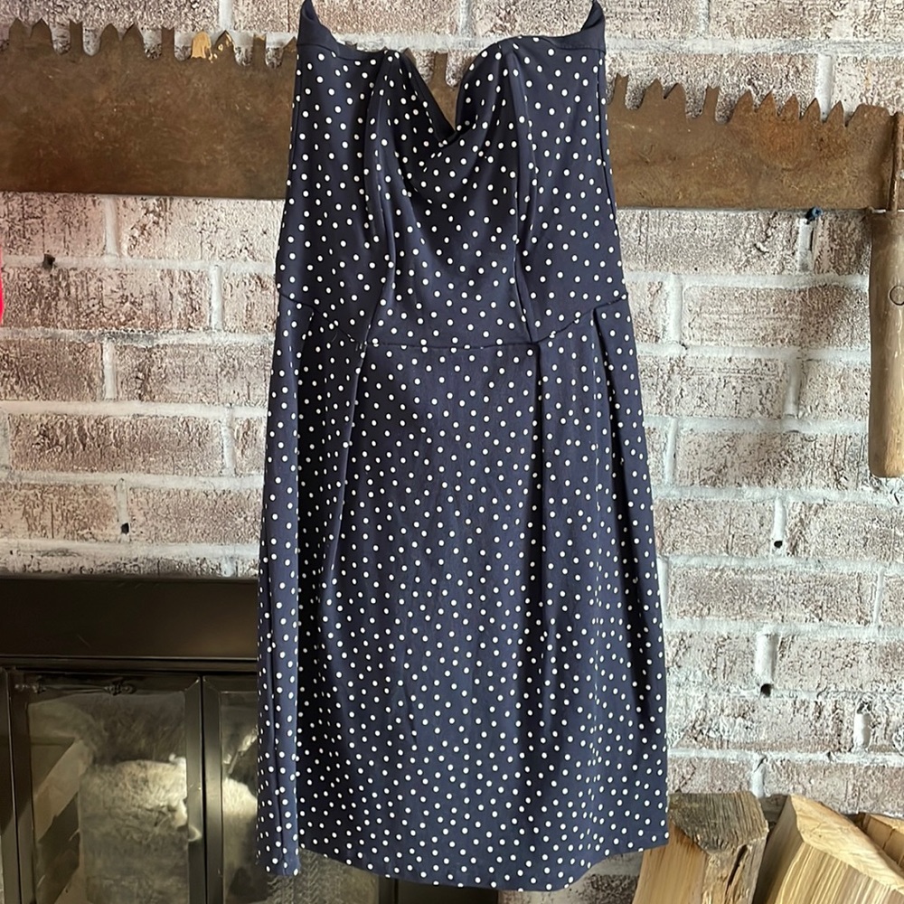 Medium Zara Babio strapless polka dot dress